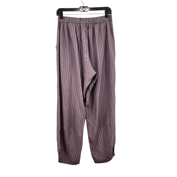 Hannah. m Vintage Women's Stripes Relaxed Fit Straight Leg Pants - L - Picture 5 of 7
